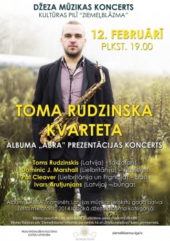 Toma Rudzinska kvarteta džeza koncerts