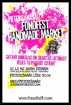 Fonofest aicina pieteikties uz Handmade Market zonu